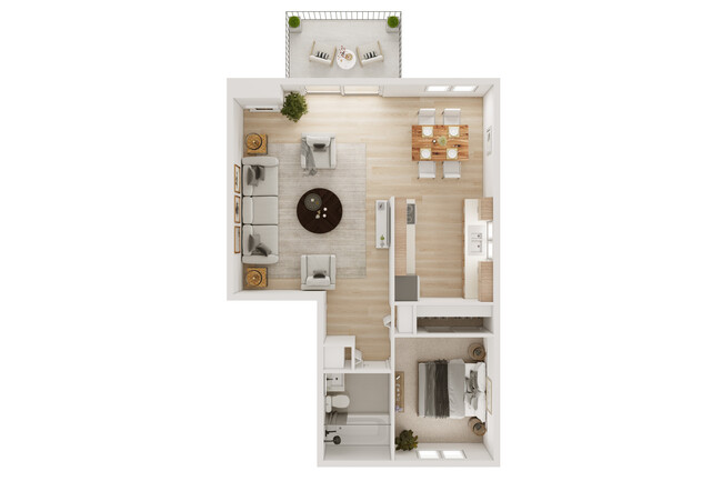 1x1 FLOOR PLAN - Golden Given