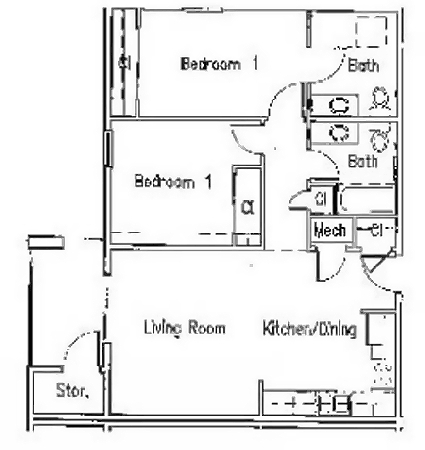 2BR/2BA - Gateway