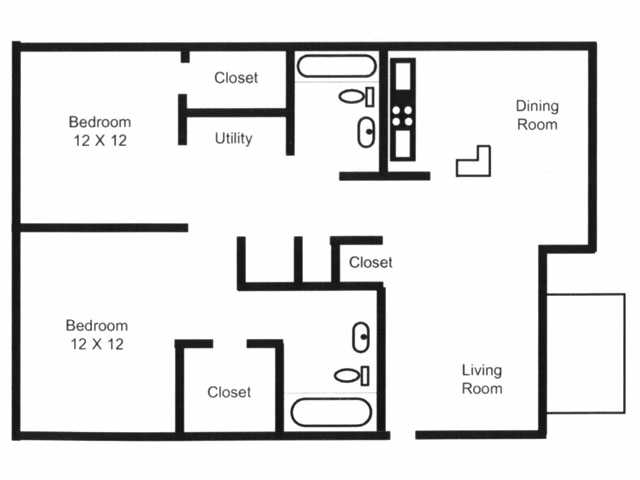 Floorplan - Hampton Harbor Apartments