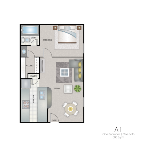 Floorplan - Wythe Apartment Homes
