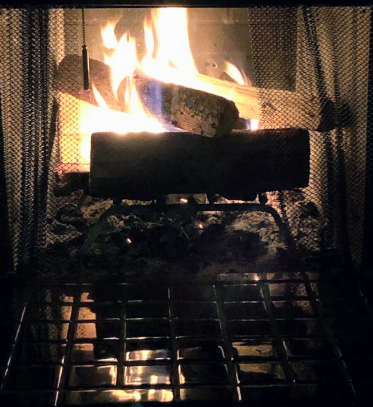 Wood burning fireplace - 777 N Washington St
