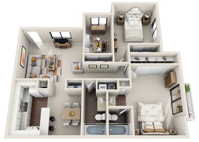 Floorplan - Waterchase Apartments