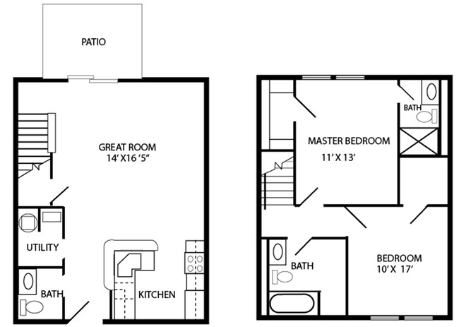 2BR/1.5BA - Eagle Ridge Apartments