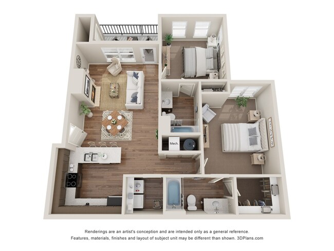 Floorplan - Latitude 40 Apartments