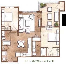 Floorplan - Acequia Lofts