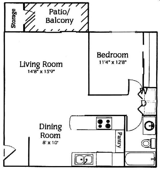 1BR/1BA - The Wilder Apartments