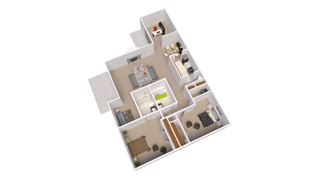 Floorplan - The Lodge Apartments