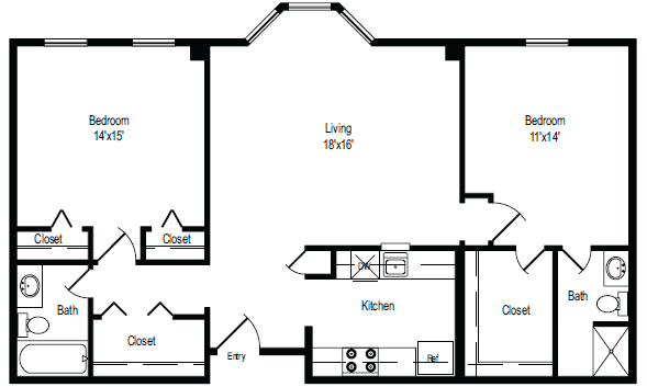 Floorplan - Douglass Apartments