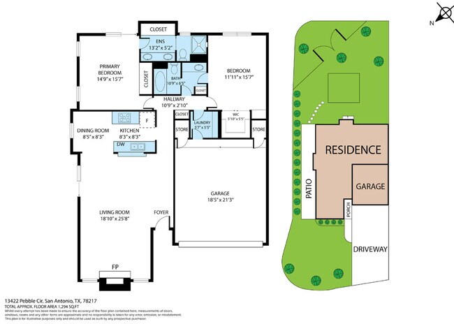Building Photo - Corner-Lot Garden Home with a Private Patio.