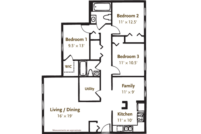 3 Bedroom 2 Bathroom Garden Apartment - Parkstead Gouverneur