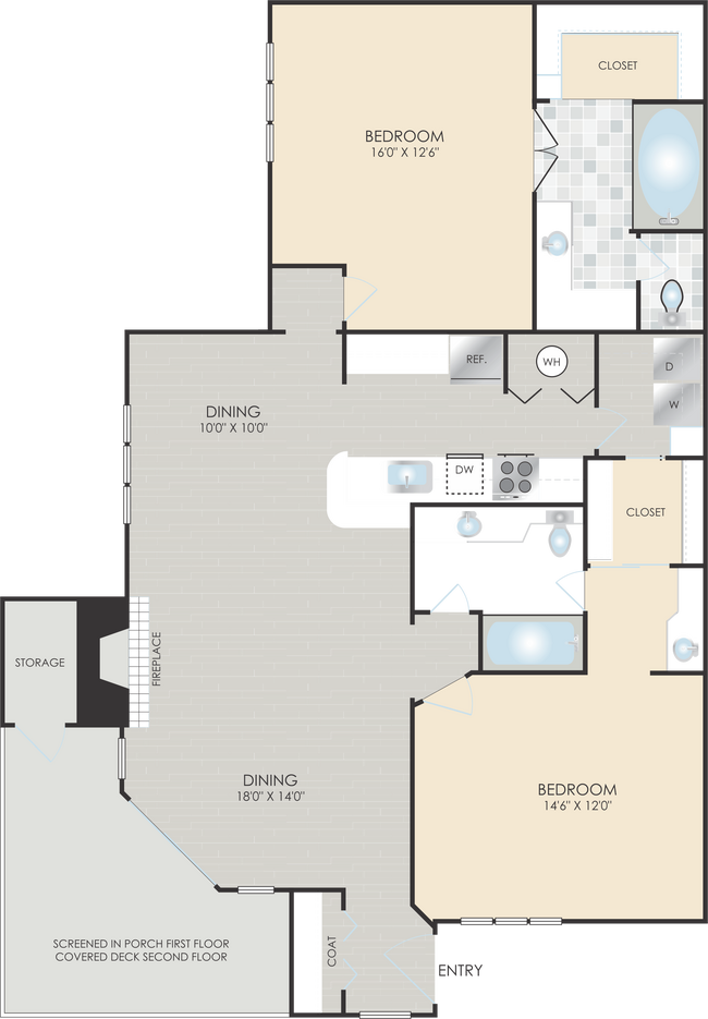 Floorplan - Park Place Apartments