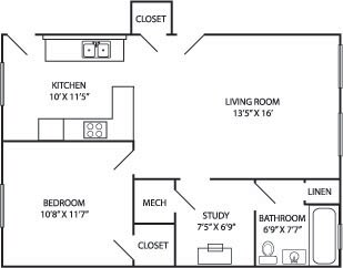 Floorplan - Carberry Apartments