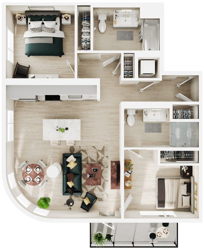 Floorplan - Link Apartments® Four12