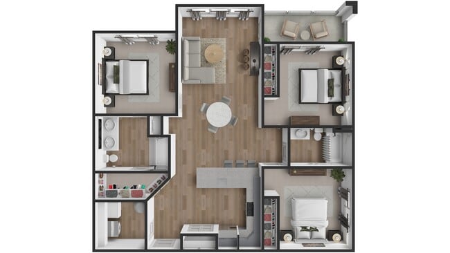 Grand 3 Bed 2 Bath 1319SF - Nexus 485
