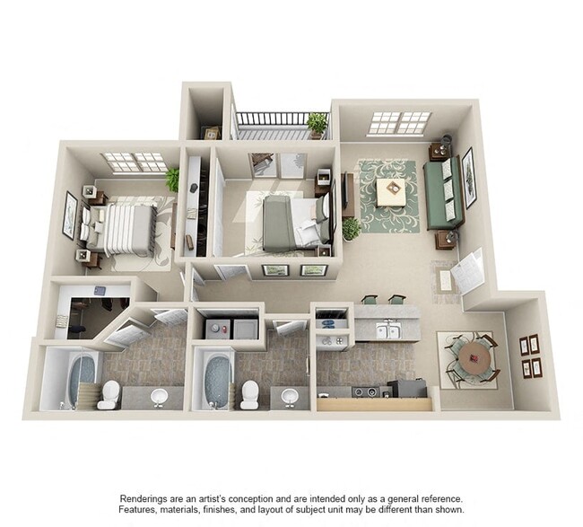 Floorplan - The Landing at Mansfield Apartments