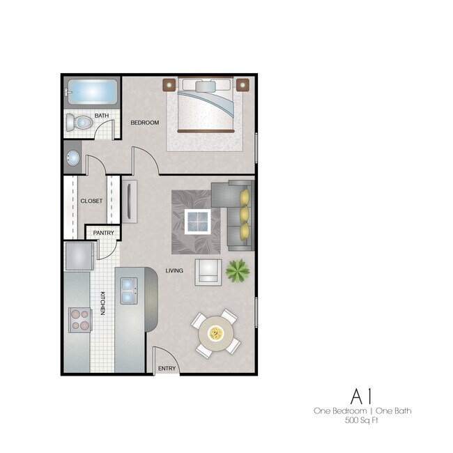 A1- 500 Sq Ft - Wythe Apartment Homes