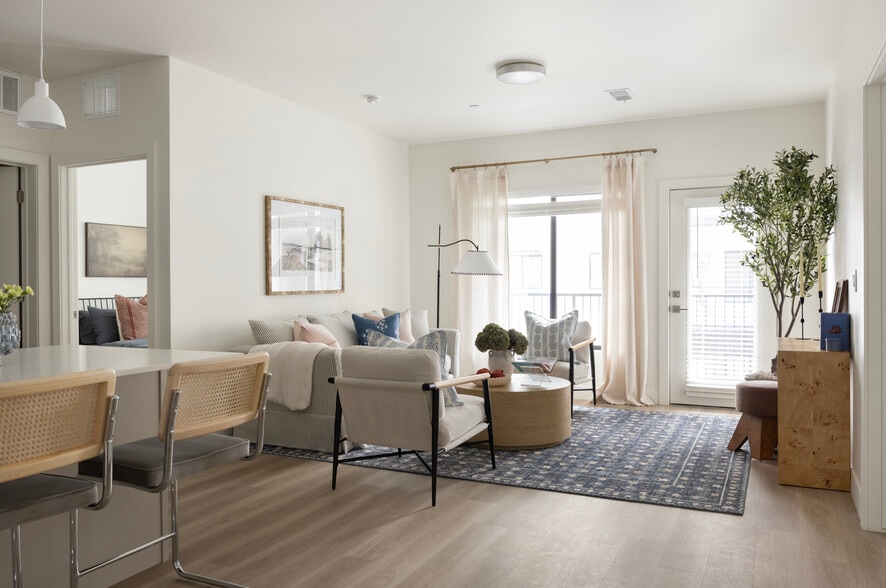 2 Bedroom Living Room - Layton Station Apartments