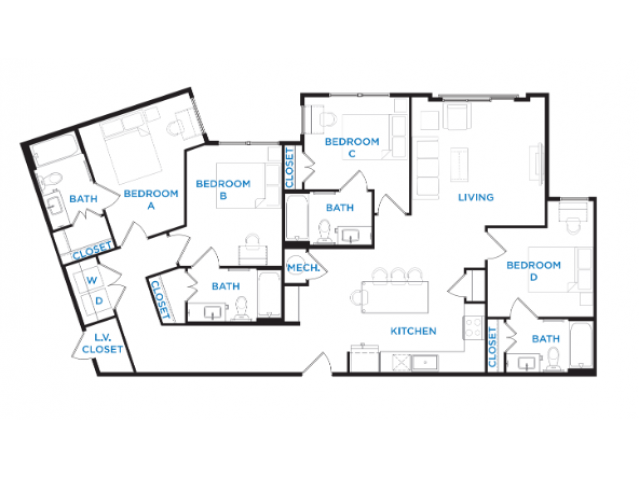 D4 1565sq - Berkeley House | Student Housing