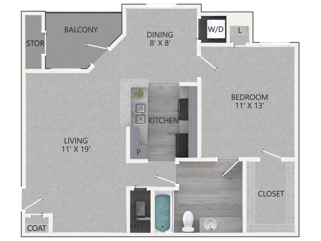 Floorplan - Waterford Creek Apartments