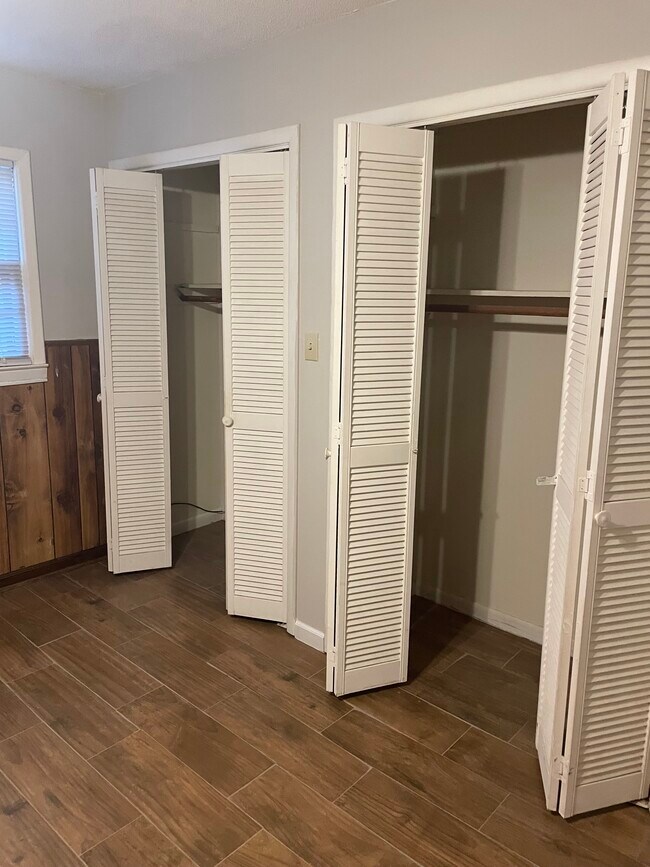 Two closets in master with light - 106 Henry St