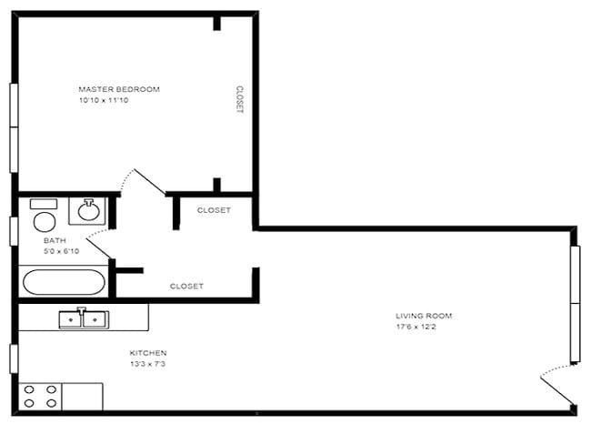 Floorplan - 1140-60 S. Bellaire