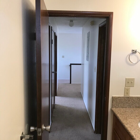 view from upstairs bathroom to stairs - 1340 Ala Alii St