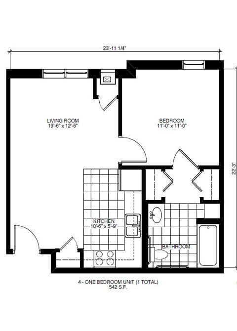 Floorplan - Heritage Landing 55+ Apartments