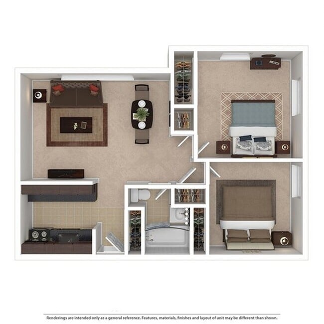 2 Bed / 1 Bath Jr. 640 Sqft - Lakeview