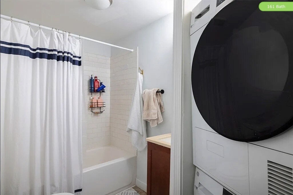 Bathroom with in unit laundry - 163 F St