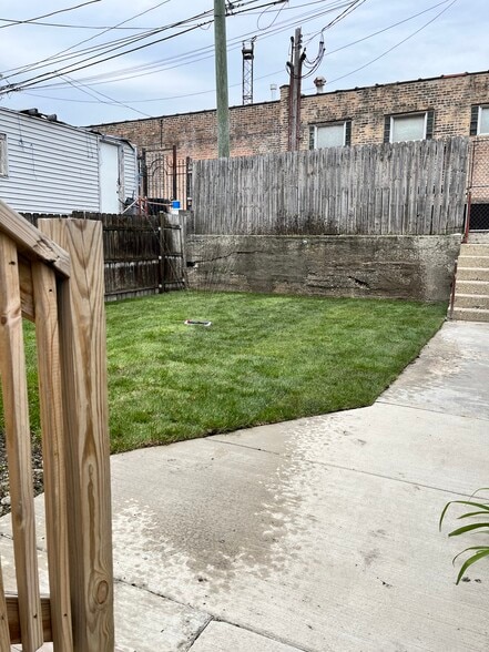 Newly sodded backyard! - 2338 W 18th Pl