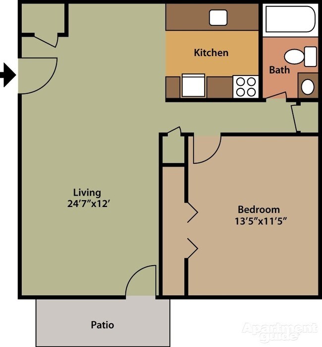 1BR/1BA - Charleston Apartments