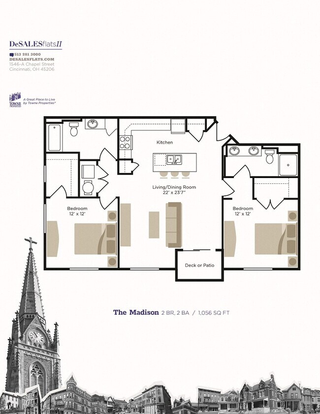 Floorplan - DeSales Flats Apartments*
