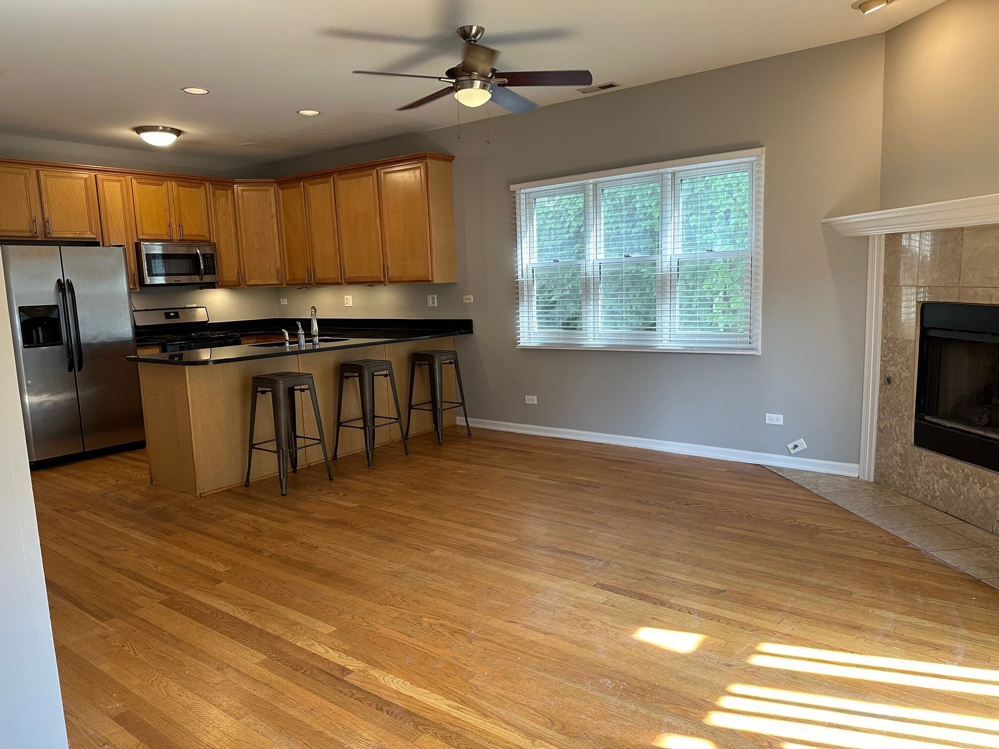 Dining Room with Gas Fireplace - 724 N Willard Ct