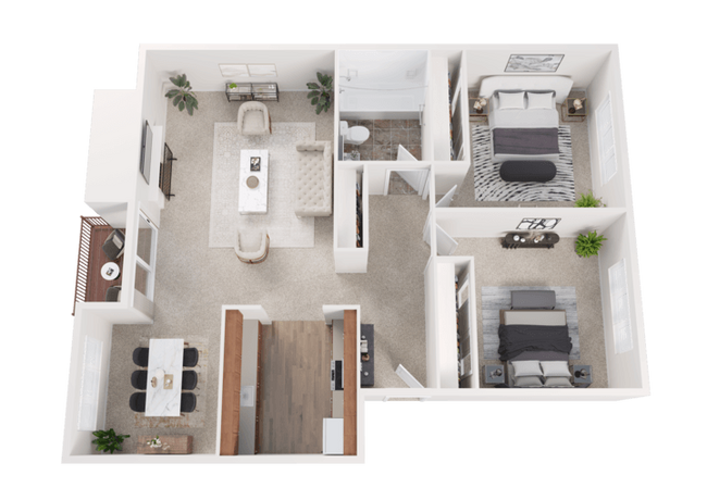 Floorplan - Brookstone Apartments