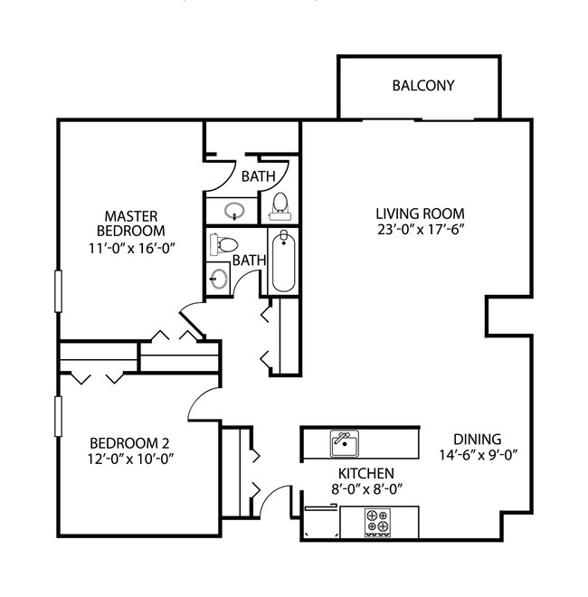 Floorplan - Northgate Apartments