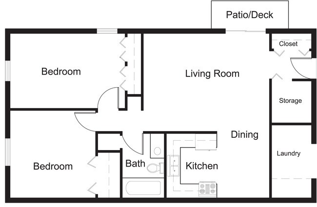 2BR/1BA - GK Investments