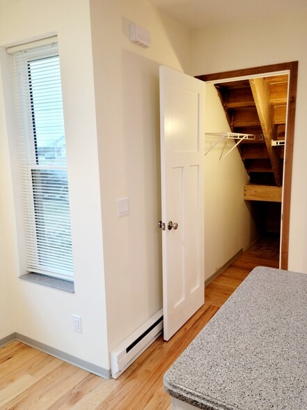 Extra storage area under the stairs - 6735 Henry Rd