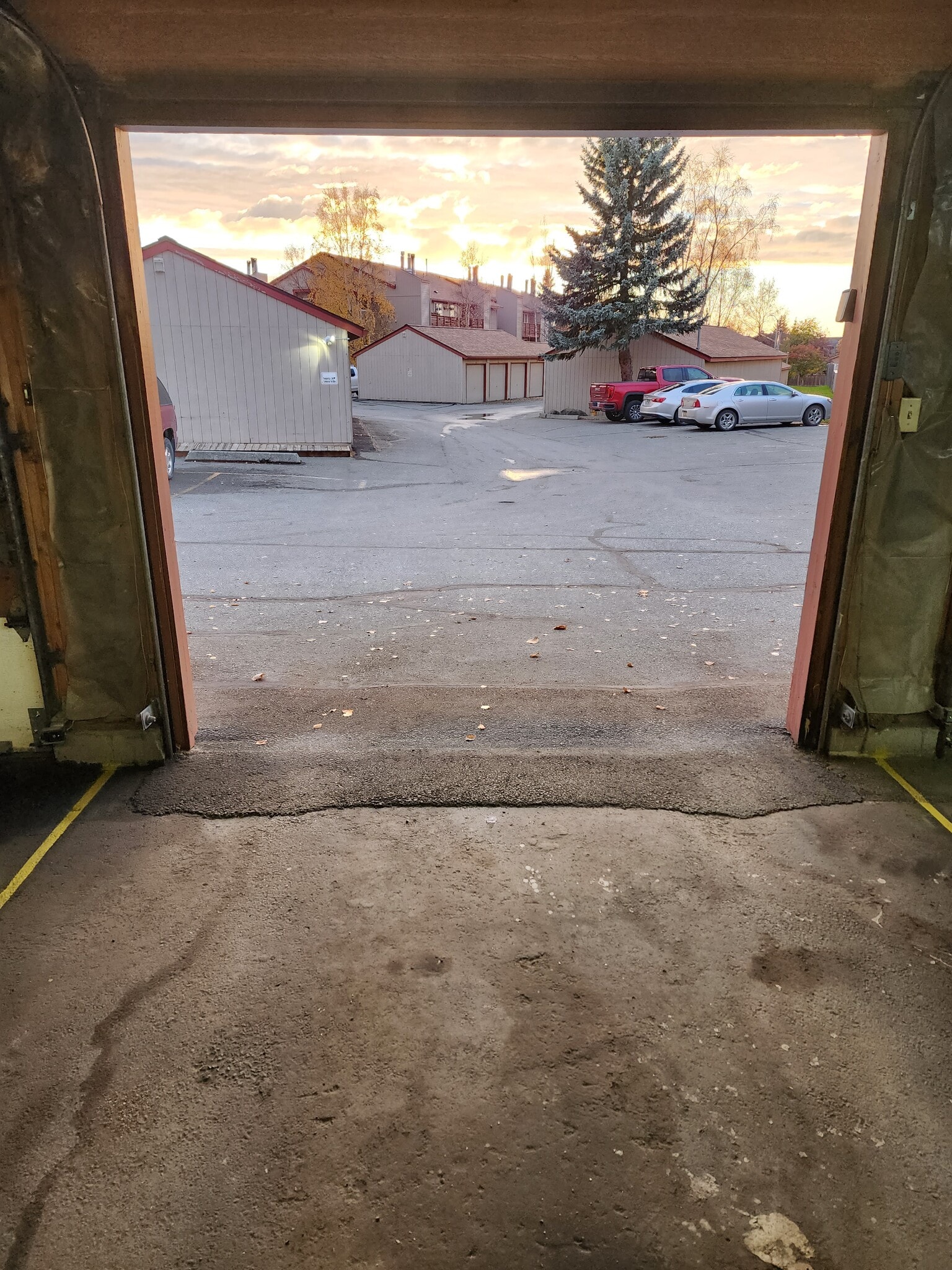 Heated Garage with storage cabinets. Fits a full size truck - 9645 Independence Dr