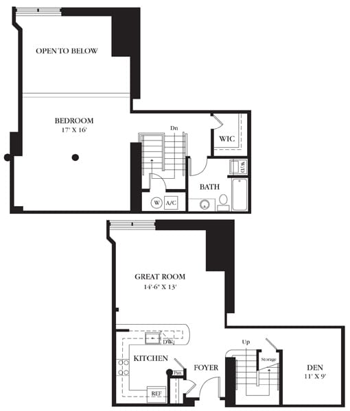 AC-J_1Bed_1Bath_1210 Sq Ft - American Cigar