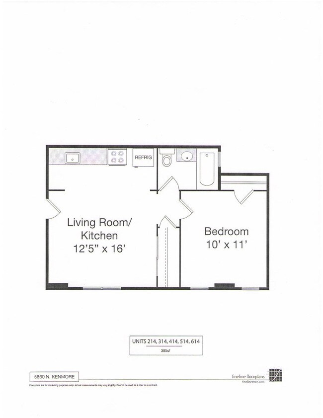 1BR/1BA - The Kenmore on Edgewater