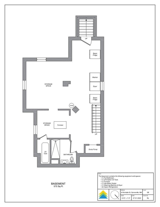 Floor Plan - Basement - 8 Richdale Ave