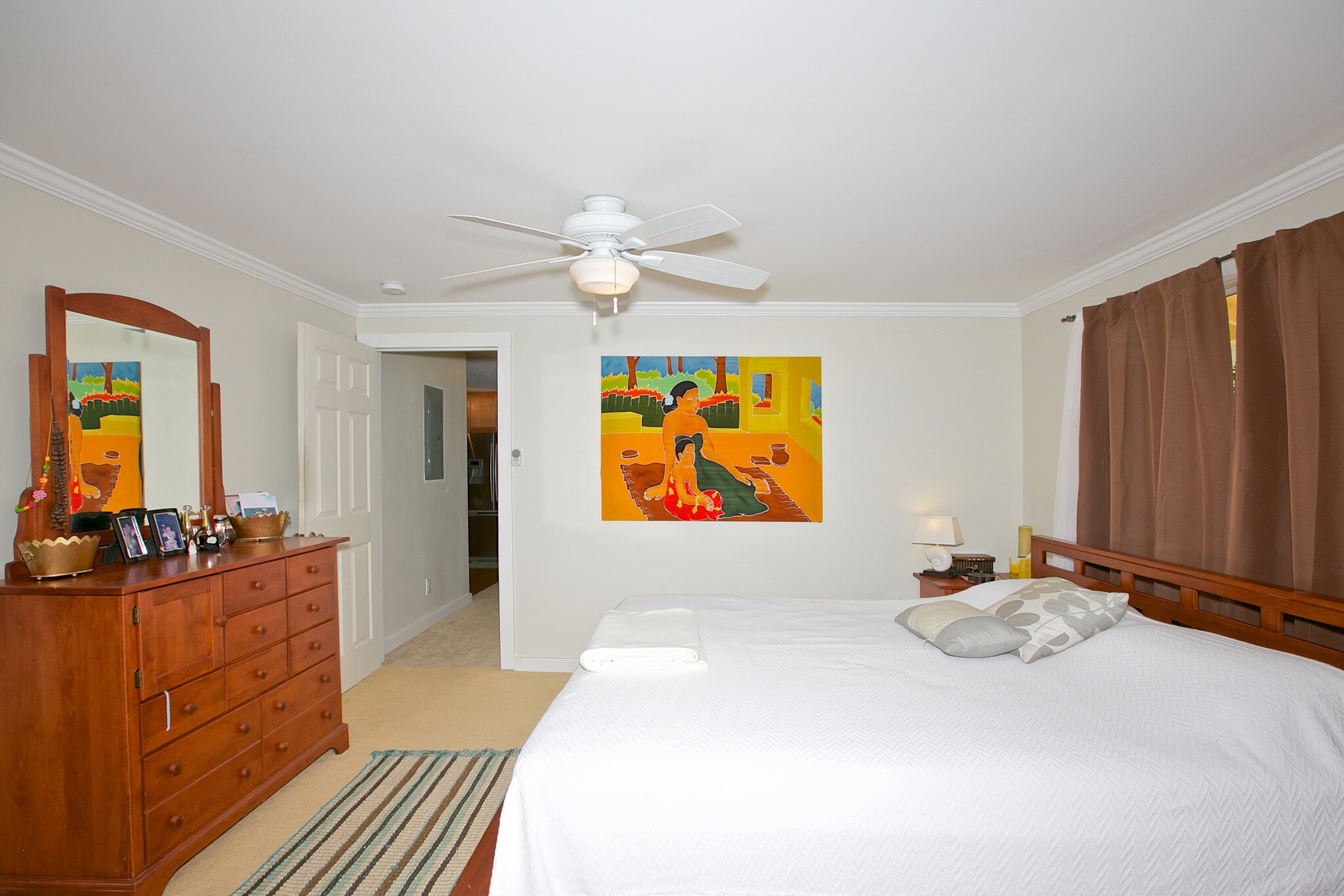 main bedroom w/tenant furn - 3043 Alencastre Pl