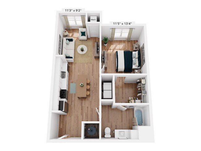 A4H | 1x1 | 754 sq ft - The Henry