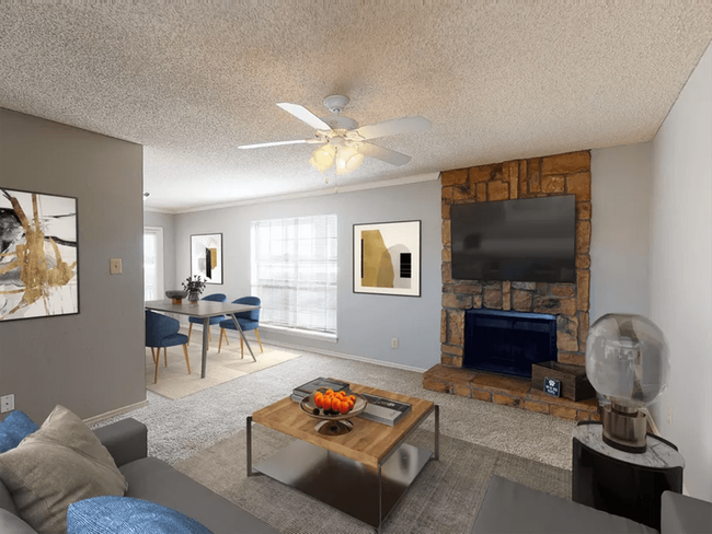 Living Room with Fireplace