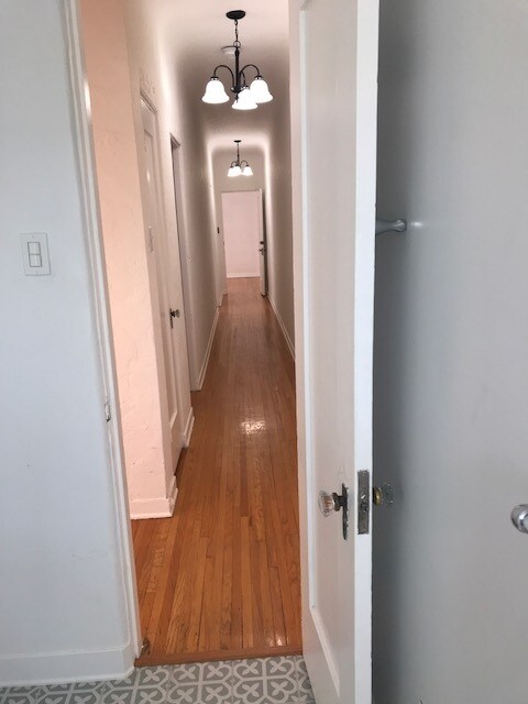 Hallway from Bedrooms to Dining and Living - 918 1/2 S Orange Grove Ave