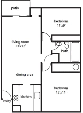 2BR/1BA - Mountain View