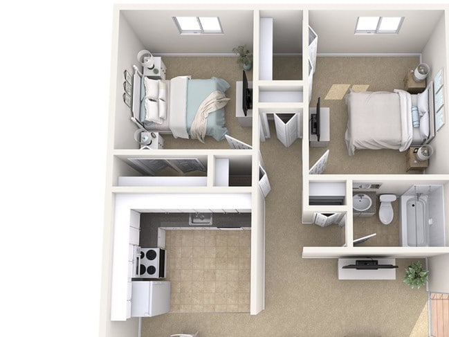Floorplan - Capitol Villa Apartments