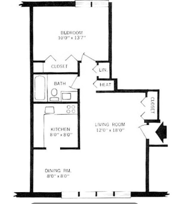 1BR/1BA - Courtyard Apartments