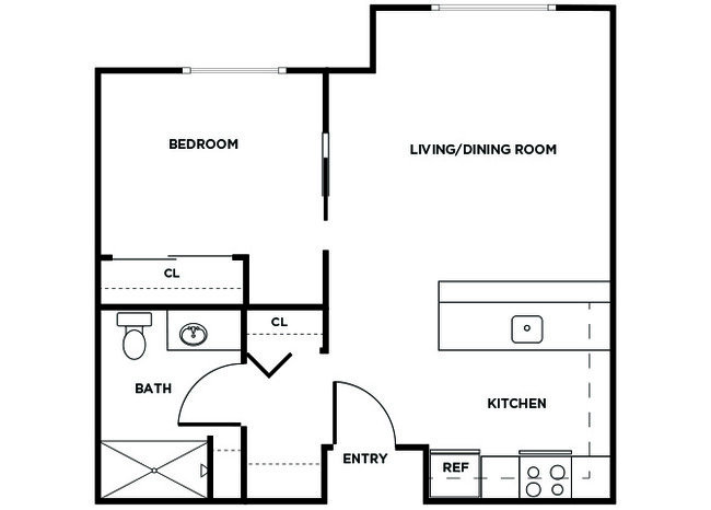 Floorplan - Ballinger Court Senior Affordable Apartments