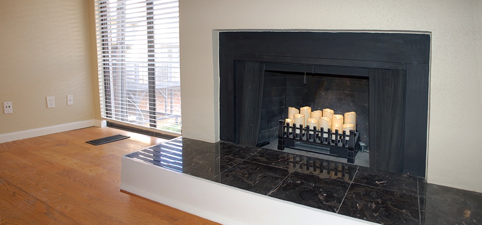 The electric candles can be used with or without the heat function and are great for ambiance - 8710 Park Ln